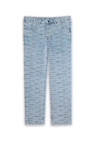 Wavy Logo Denim Pants