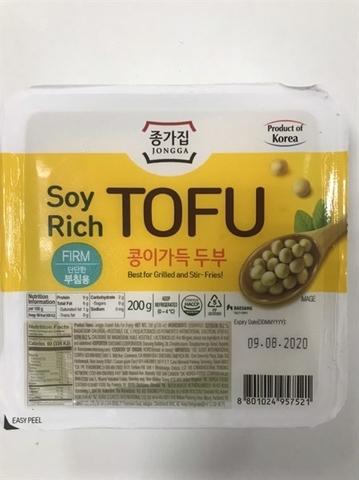 ĐẬU HỦ TRẮNG 200G FIRM 콩이가득 부침두부 200G*16