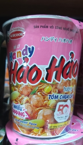 Mì Handy Hảo Hảo Tôm Chua Cay Ly 67g
