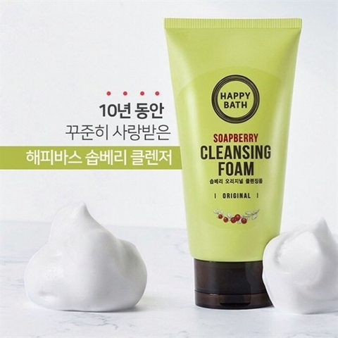 Sữa rửa mặt Happybath original xanh 150G