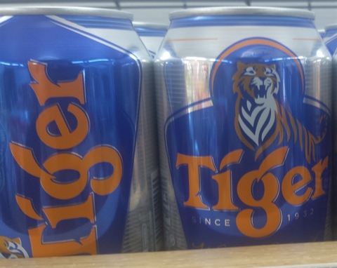 Bia Tiger lon