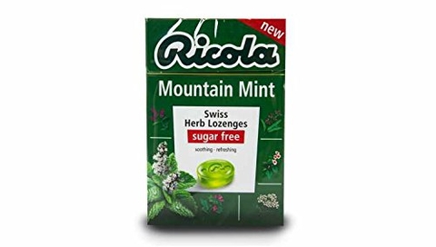 AN) Viên ngậm thảo mộc Ricola Mountain Mint không đường