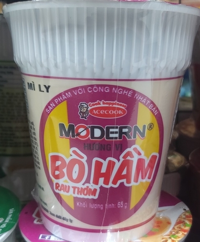 Mì Ly Modern Bò Hầm Rau Thơm 65g