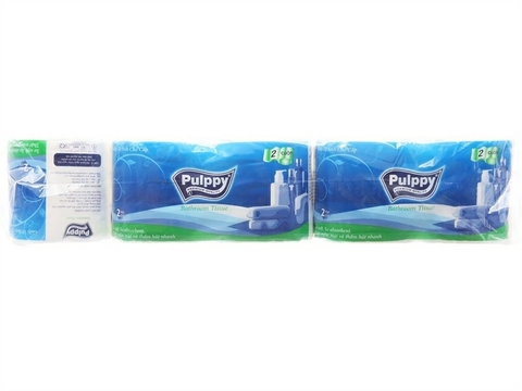 Khăn giấy Pulppy cuộn 2pax
