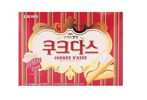 Crown) Bánh Couque D'asse (White) 128g