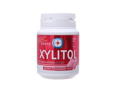 Kẹo Gum Xylitol Không Đường Hương Strawberry Mint Hũ 55.1g
