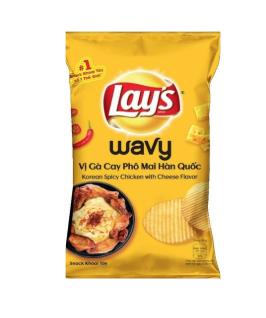 Lay’s Wavy vị gà cay Phô mai Hàn Quốc 28g