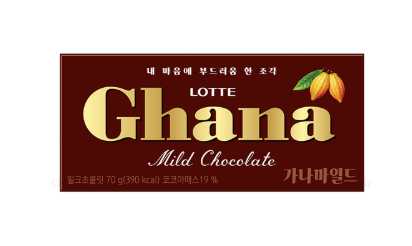Lotte) Socola Mild Ghana 70g