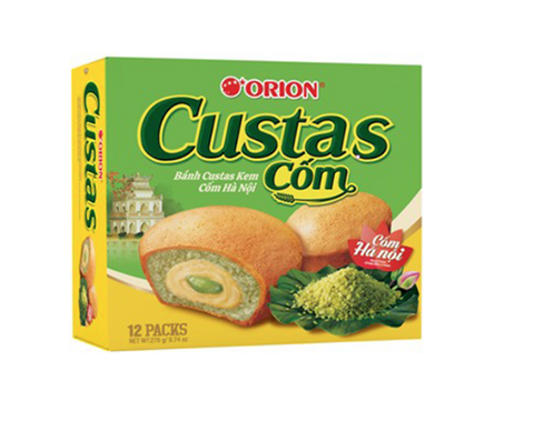 OrionVN) Bánh Custas Kem Cốm Hà Nội Hộp 276G