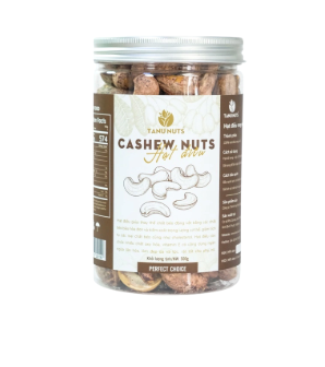 TANU NUTS Hạt điều rang muối nguyên hạt điều vỏ lụa 500g