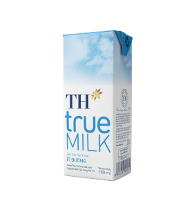 TH) Sữa TH True Milk ít đường 180ml*4