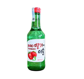 VTC) Rượu Jinro Strawberry Soju (Dâu) 360ml