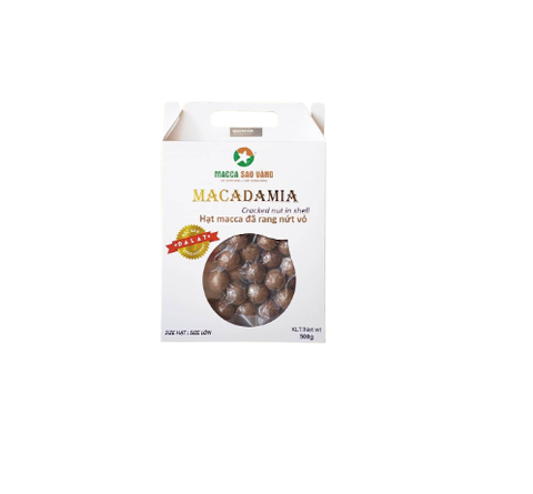 Hạt Macca nứt vỏ hộp 500gr Macadamia
