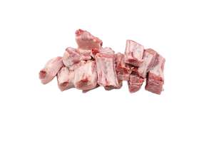 SƯỜN BẸ NON HEO CẮT 500G