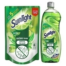 Nước rửa chén Sunlight hương trà xanh 400g