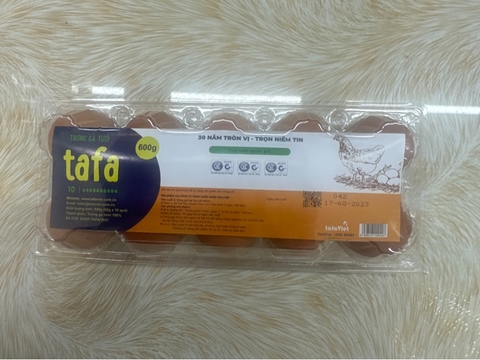 trứng gà tươi Tafa hộp nhựa 10-60g