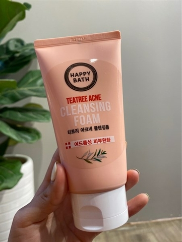 Sữa rửa mặt HappyBath Teatree pink 150G