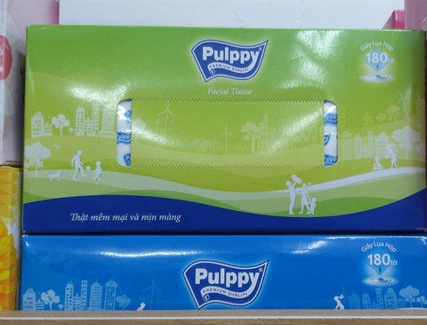 Khăn giấy hộp PULPPY 180 tờ