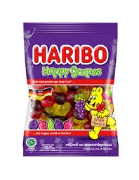 AN) Kẹo dẻo Haribo Happy Grapes 160g