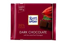 AN) Sô cô la đen 50%  cacao hiệu Ritter Sport 100g