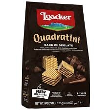 AN) Bánh xốp Loacker Quadratini Dark Chocolate 125g