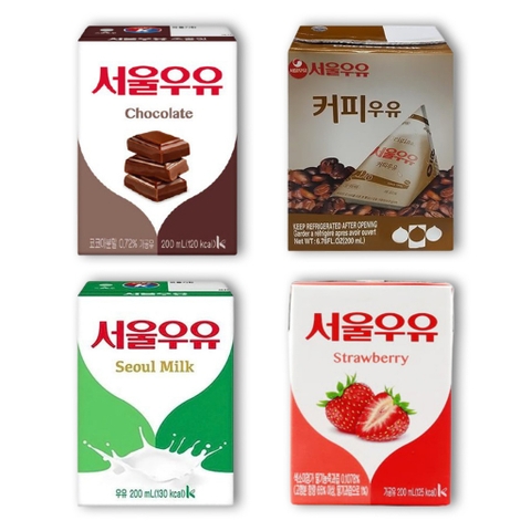 Sữa tươi tiệt trùng SEOUL Dành cho bé 1 tuổi trở lên nhập khẩu Hàn Quốc 200ml*24 hộp