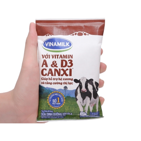 Thùng 24 bịch Sữa vinamilk hương socola 220ml