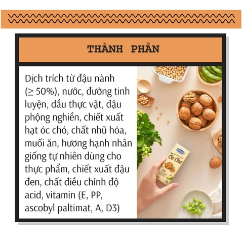 Sữa Vinamilk hạt óc chó 180ML nguyên chất 100%