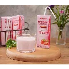 Sữa dâu Binggrae Hàn Quốc hộp 200ml Thức Uống Nhập Khẩu từ Hàn được nhiều người ưa chuộng