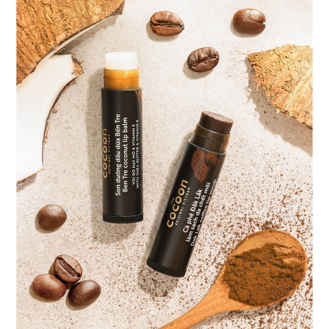 Son dưỡng Cocoon dầu dừa 5g Bến Tre 100% từ thiên nhiên an toàn cho người sử dụng