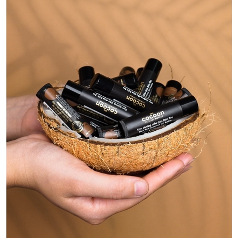 Son dưỡng Cocoon dầu dừa 5g Bến Tre 100% từ thiên nhiên an toàn cho người sử dụng