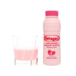 Sữa uống lên men Thái Lan BETAGEN hương dâu/cam 300ml bổ sung lợi khuẩn cho đường ruột