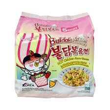 Mỳ khô gà cay Cream Carbona Samyang 140g hàn Quốc mỳ ăn liền đảm bảo sức khỏe 100% nhập khẩu hàn Quốc