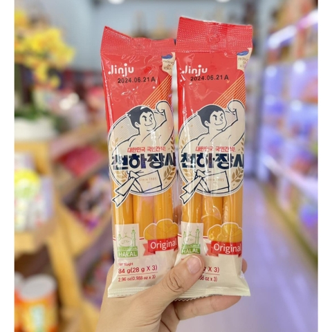 Xúc xích phô mai vị truyền thống Jinju Hàn Quốc 28g Chính hãng 100%