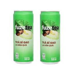 TRÀ BÍ ĐAO LA HÁN QUẢ FUZE TEA PLUS LON 320ML CAM KẾT CHÍNH HÃNG 100%