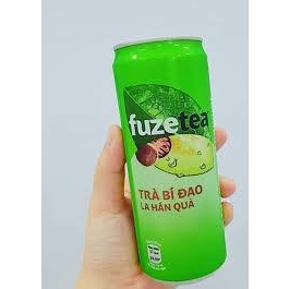 TRÀ BÍ ĐAO LA HÁN QUẢ FUZE TEA PLUS LON 320ML CAM KẾT CHÍNH HÃNG 100%