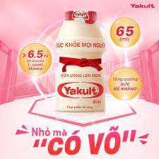 Sữa Chua Uống Lên Men Yakult 65ml Cam kết 100% chính hãng