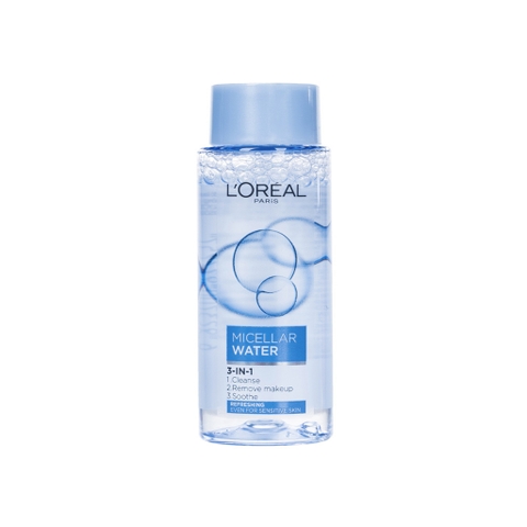Nước Tẩy Trang L'Oreal Paris 3-in-1 Micellar Water 95ml Dành Cho Da Dầu Chính Hãng Đến Từ Pháp