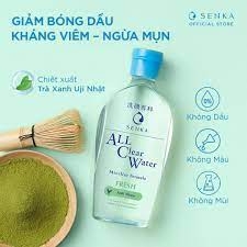 Nước Tẩy Trang Kiểm Soát Dầu Thừa Senka All Clear Water Micellar Formula Fresh 70ml Sản Phẩm Chính Hãng