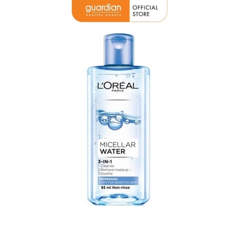 Nước Tẩy Trang L'Oreal Paris 3-in-1 Micellar Water 95ml Dành Cho Da Dầu Chính Hãng Đến Từ Pháp