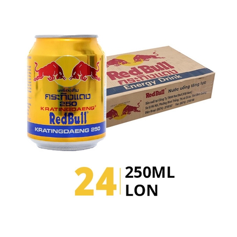 NƯỚC UỐNG TĂNG LỰC REDBULL LON 250ML CAM KẾT 100% CHÍNH HÃNG