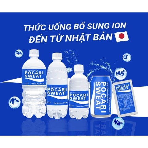 THỨC UỐNG BỔ SUNG ION POCARI SWEET 350ML/500ML/900ML CAM KẾT 100% CHÍNH HÃNG