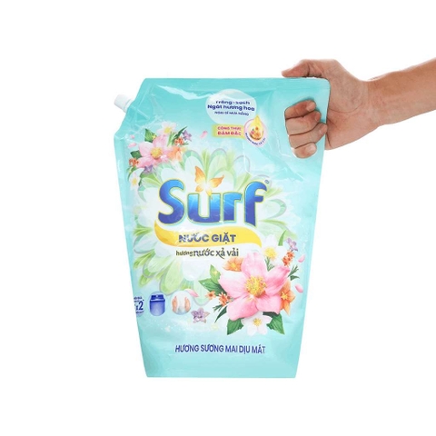 Nước giặt Surf hương sương mai dịu mát túi 3.3 kg Cam kết 100% chính hãng