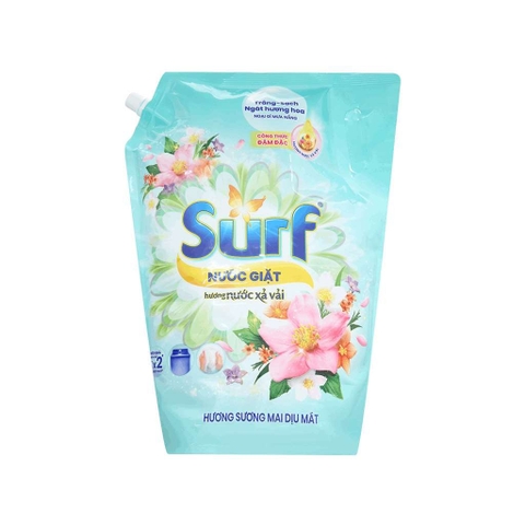 Nước giặt Surf hương sương mai dịu mát túi 3.3 kg Cam kết 100% chính hãng