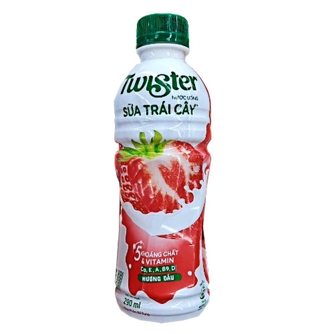 Sữa Trái Cây Twister Hương Dâu 290ml chính hãng 100%