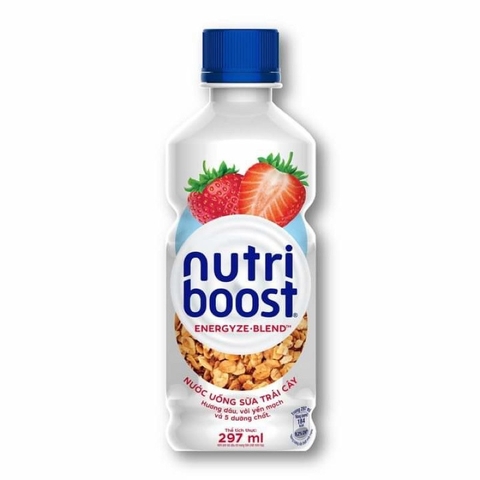 SỮA TRÁI CÂY NUTRIBOOST HƯƠNG DÂU/CAM 297ML NGON MÊ LY