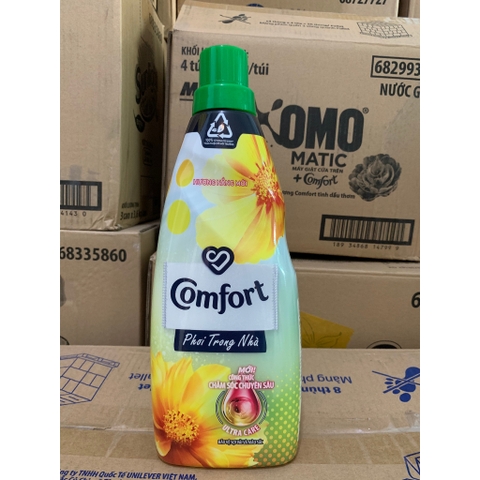 Nước Xả Vải Comfort Đậm Đặc Phơi Trong Nhà Hương Nắng Mới Chai 800ml Cam Kết Chính Hãng 100%