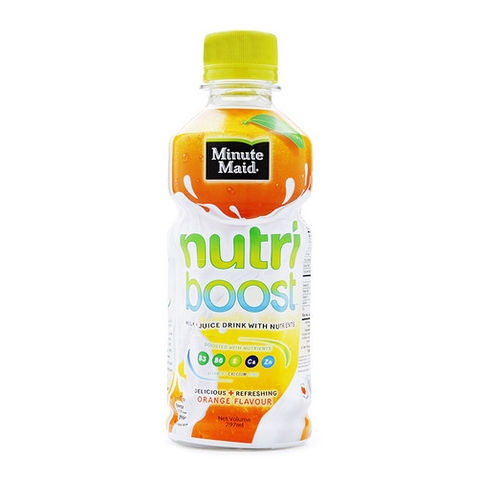 SỮA TRÁI CÂY NUTRIBOOST HƯƠNG DÂU/CAM 297ML NGON MÊ LY