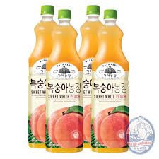 Nước ép Đào Gaya Farm Hàn Quốc chai 1.5l Chuẩn nhập khẩu Hàn Quốc