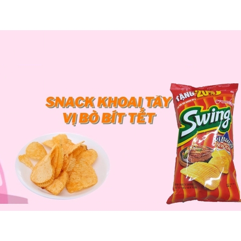 Bánh snack Swing vị bò bít tết 63g An toàn cho sức khỏe